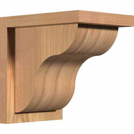 Ekena Millwork Carmel Smooth Corbel w/Backplate, Western Red Cedar, 7 1/2"W x 10"D x 10"H COR08X10X10CAR01SWR
